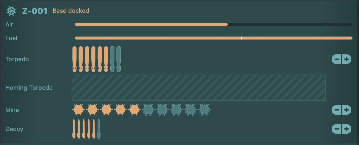 Sub status panel